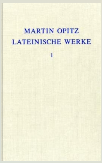 Opitz, Martin: Lateinische Werke